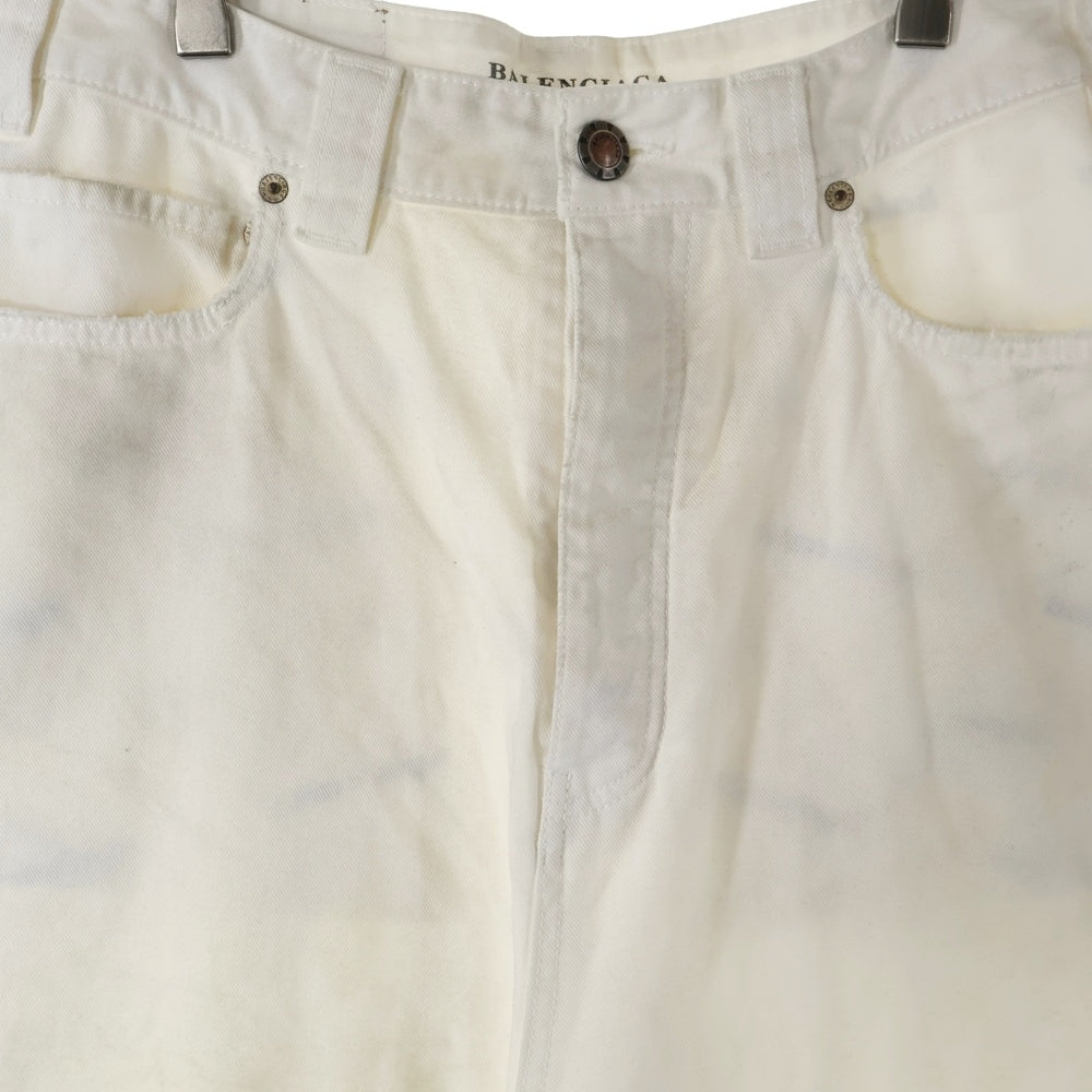 BALENCIAGA(バレンシアガ) Baggy Pants in dirty white ユーズド加工