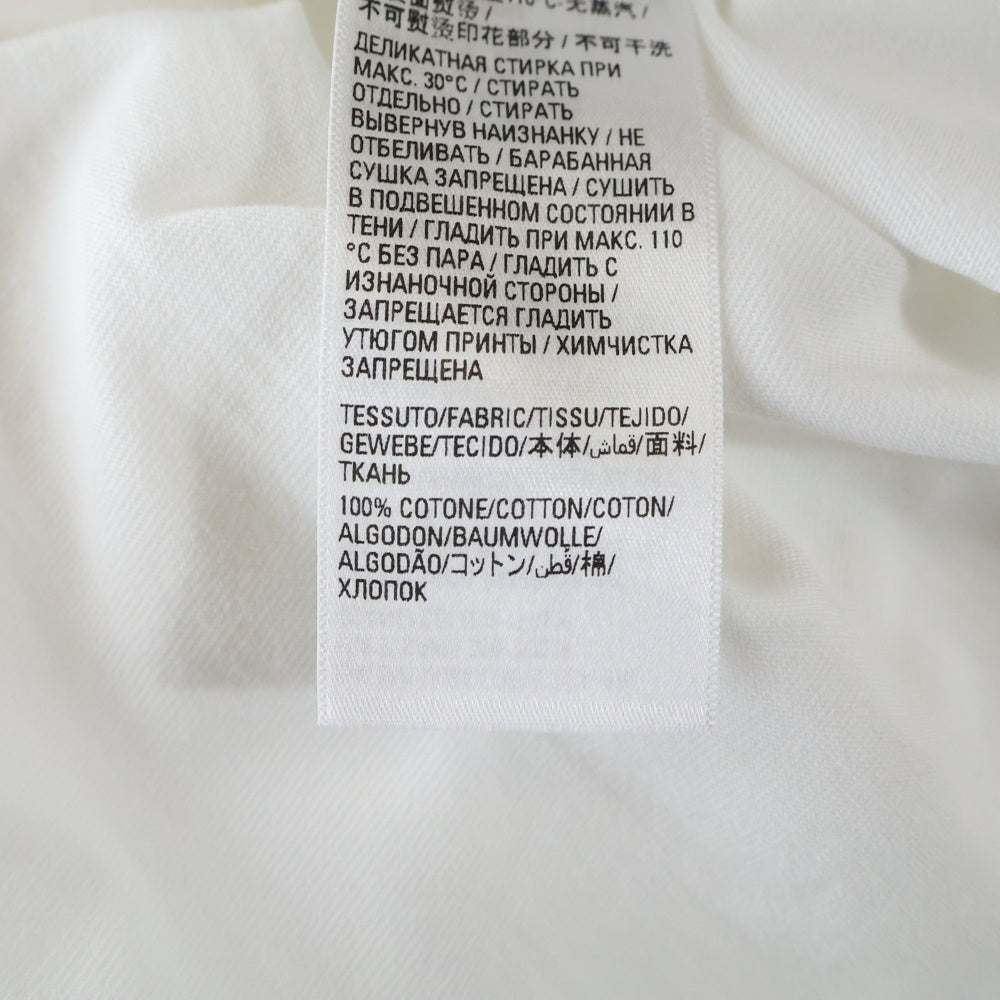 BALENCIAGA(バレンシアガ) 21SS Caps Destroyed Flatground Tee デストロイ加工 クルーネック 半袖Tシャツ ホワイト 651795 TKVB8