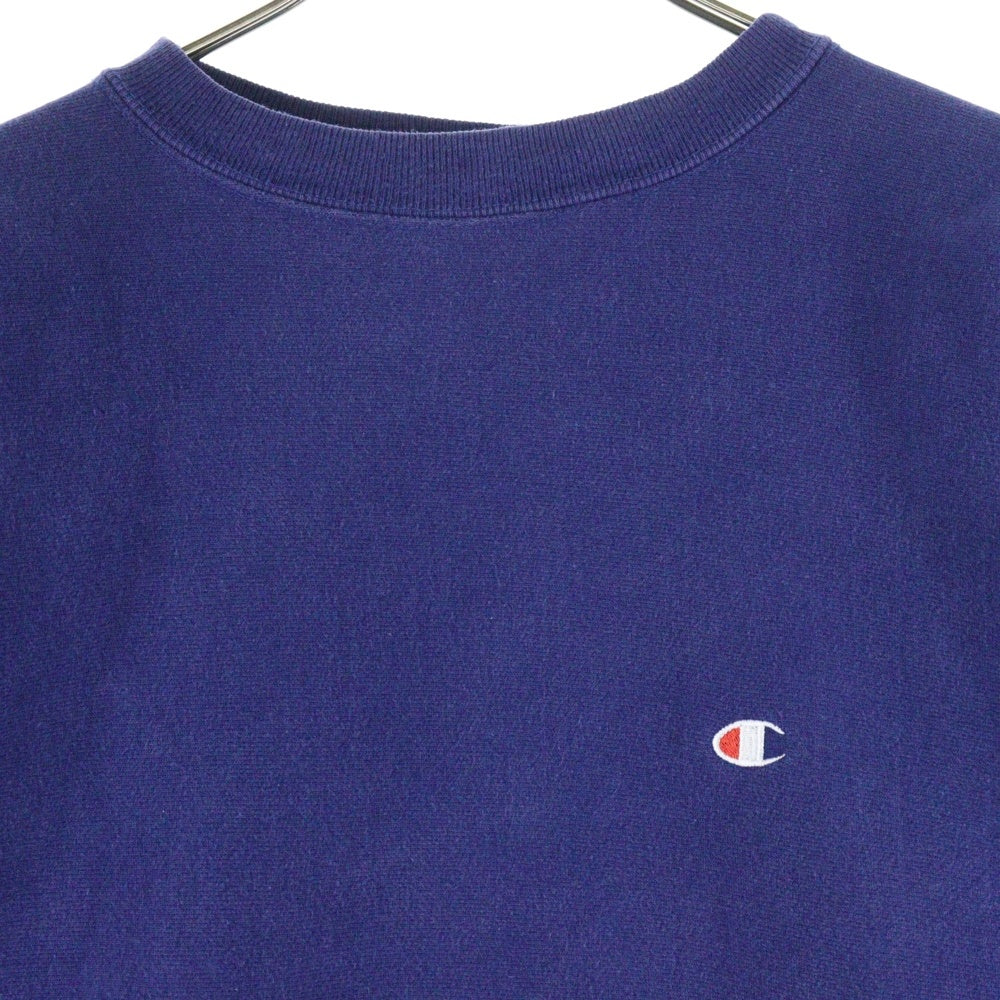 CHAMPION(チャンピオン) 90s 刺繍トリコタグ 目あり パープル スウェット トレーナー