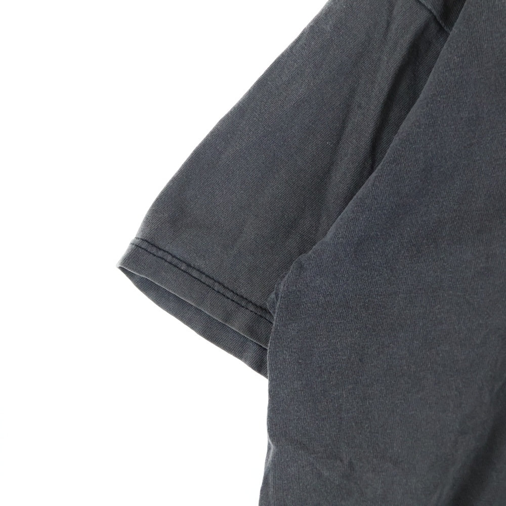 VINTAGE(ヴィンテージ) 90s METALLIOCA NINJA STAR 両面プリント 半袖 クルーネック Tシャツ ピンホール フェード グレー