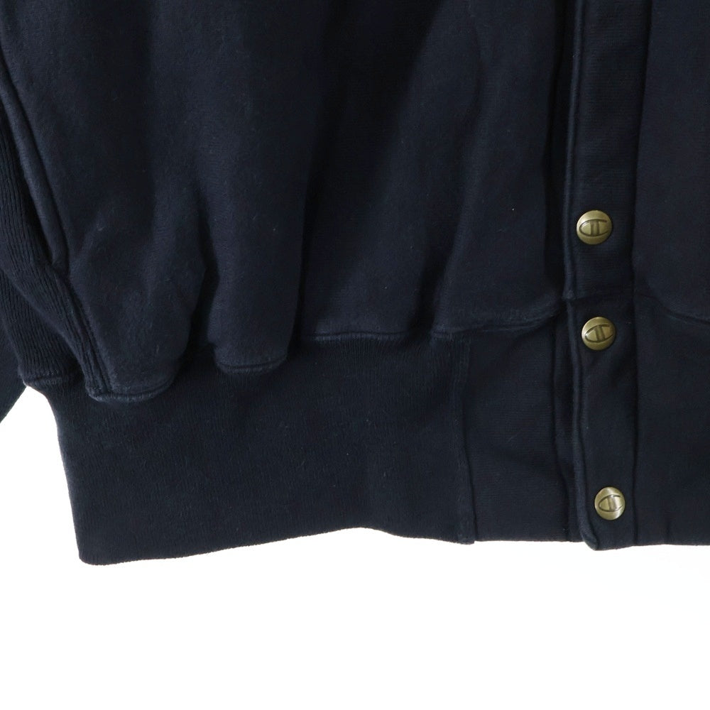 CHAMPION(チャンピオン) 90s REVERSE WEAVE 刺繍タグ フルスナップ ジャケット ブラック
