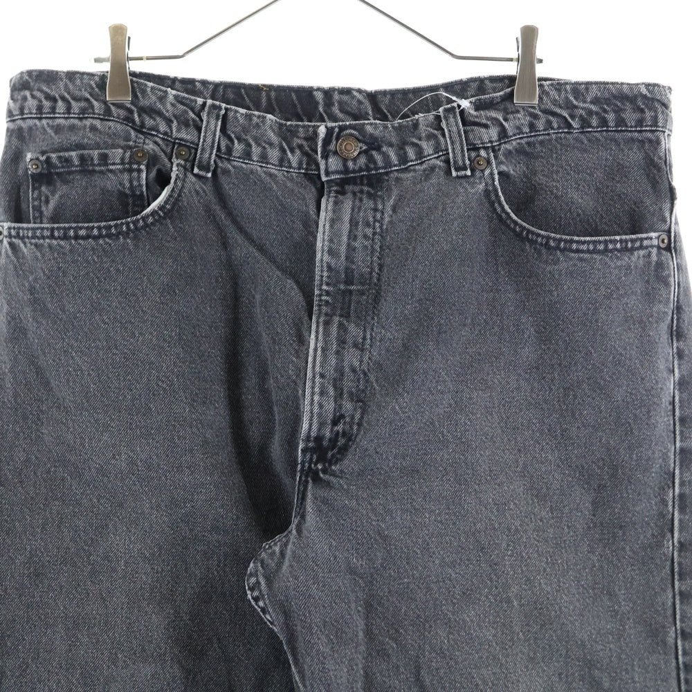 Levi's(リーバイス) 90s 505 先染め ブラックデニム ジーンズ テーパード バギー カットオフ ブラック