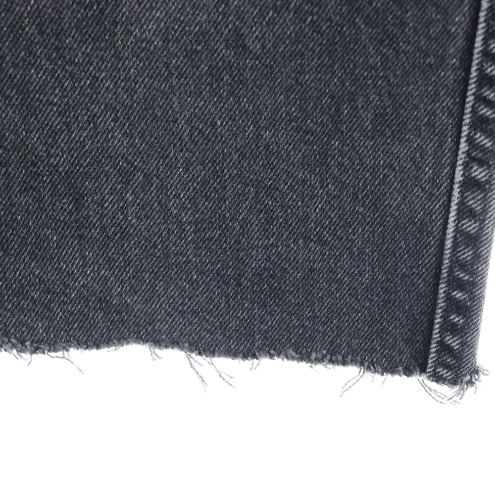 Levi's(リーバイス) 90s 505 先染め ブラックデニム ジーンズ テーパード バギー カットオフ ブラック