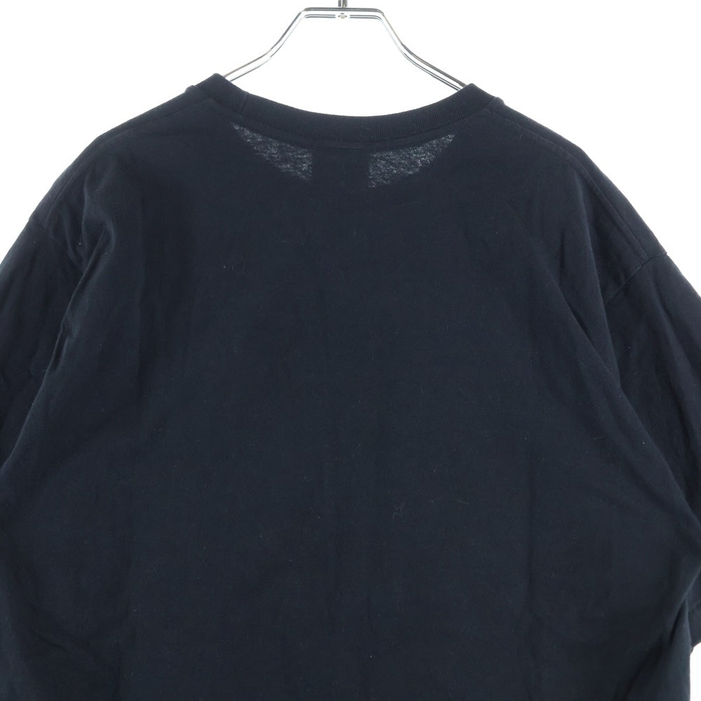 A BATHING APE(アベイシングエイプ) 25ss ×Rolling stones リップタンプリント 半袖 クルーネック Tシャツ ブラック 001TEL231908C