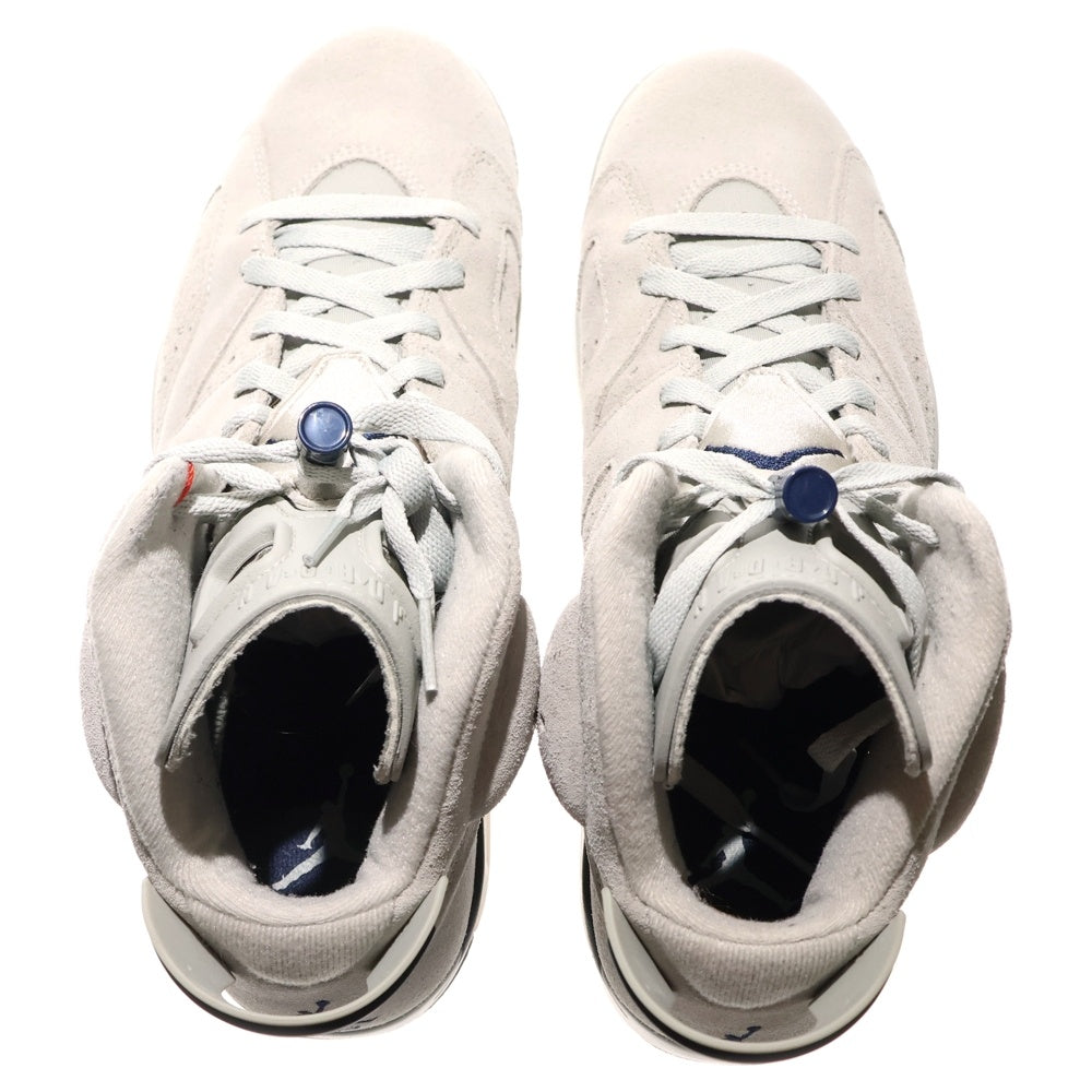 NIKE(ナイキ) AIR JORDAN 6 MAGNET AND COLLEGE NAVY エアジョーダン6 マグネットアンドカレッジネイビー ハイカットスニーカー CT8529-012 グレー US11/29.0cm