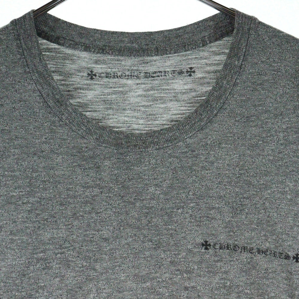 CHROME HEARTS(クロムハーツ) DAGGER S/S Tee バックダガープリント クルーネック 半袖Tシャツ グレー