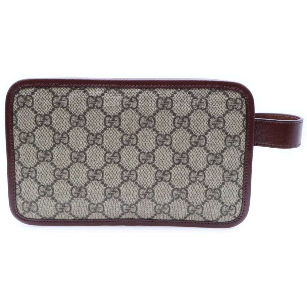 GUCCI(グッチ) GGスプリームキャンバス クラッチバッグ セカンドバッグ ベージュ/ボルドー 625764 1147