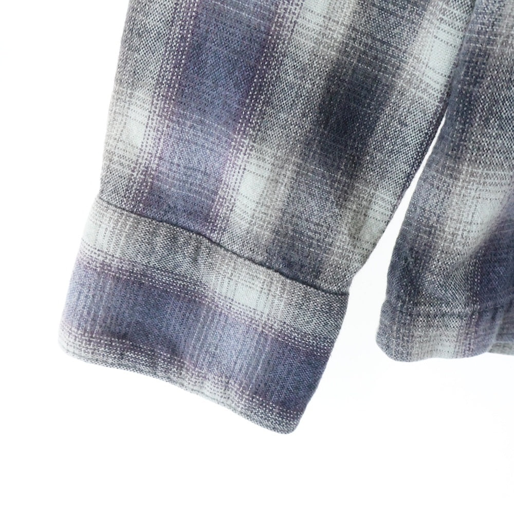 WTAPS(ダブルタップス) ROKUDENASHI 長袖シャツ ネルシャツ チェック グレー 102GWDT-SHM03