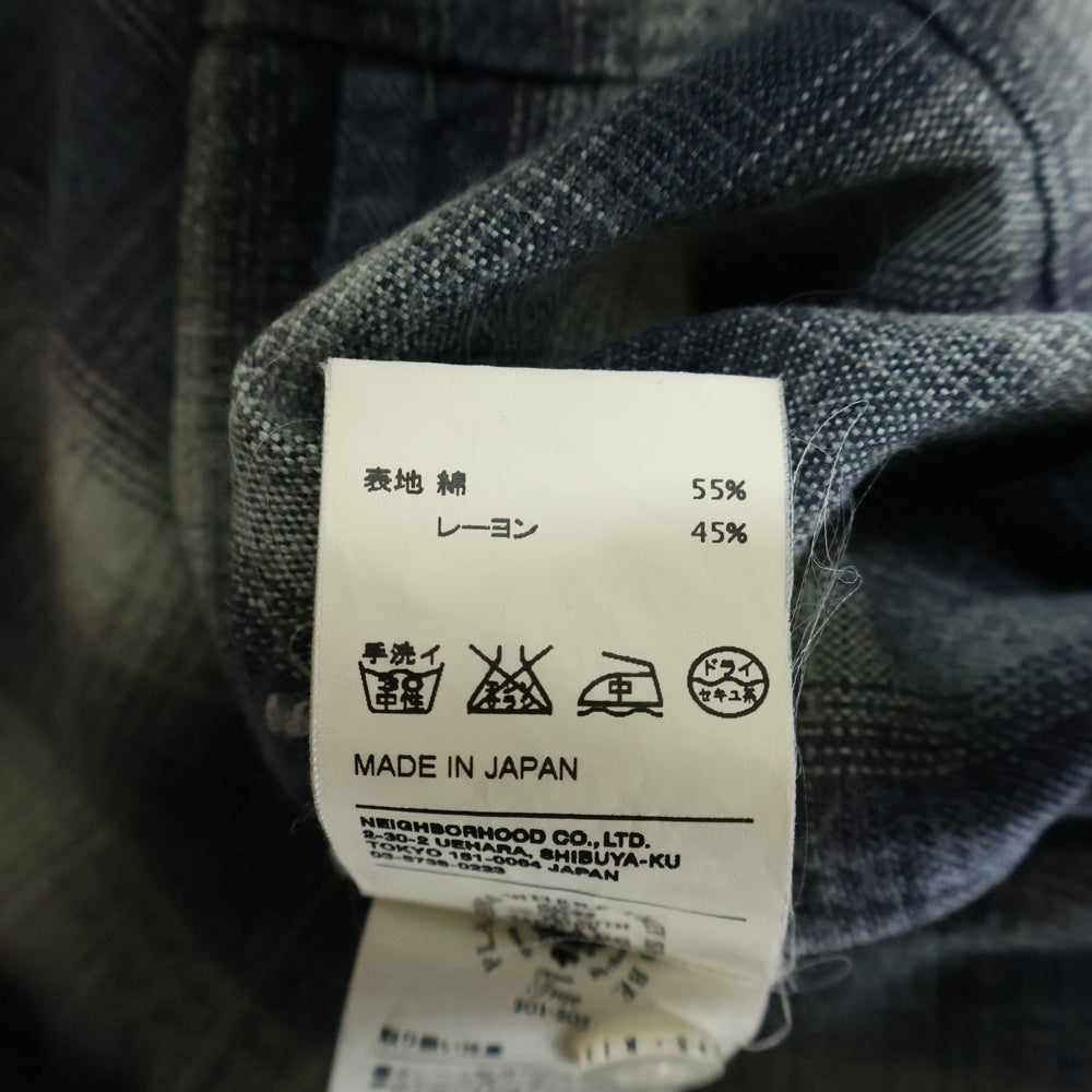 WTAPS(ダブルタップス) ROKUDENASHI 長袖シャツ ネルシャツ チェック グレー 102GWDT-SHM03