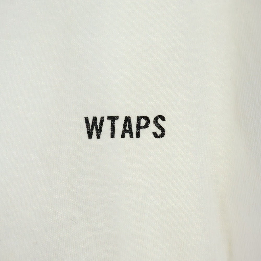 WTAPS(ダブルタップス) DESIGN LS HERALDRY 長袖 クルーネック Tシャツ ホワイト 171ATDT-CSM07