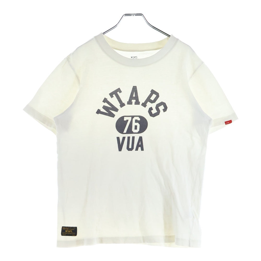 WTAPS(ダブルタップス) ×Ron Herman アーチロゴ ホワイト 半袖 クルーネック Tシャツ ホワイト 141ATDT-CSM04S
