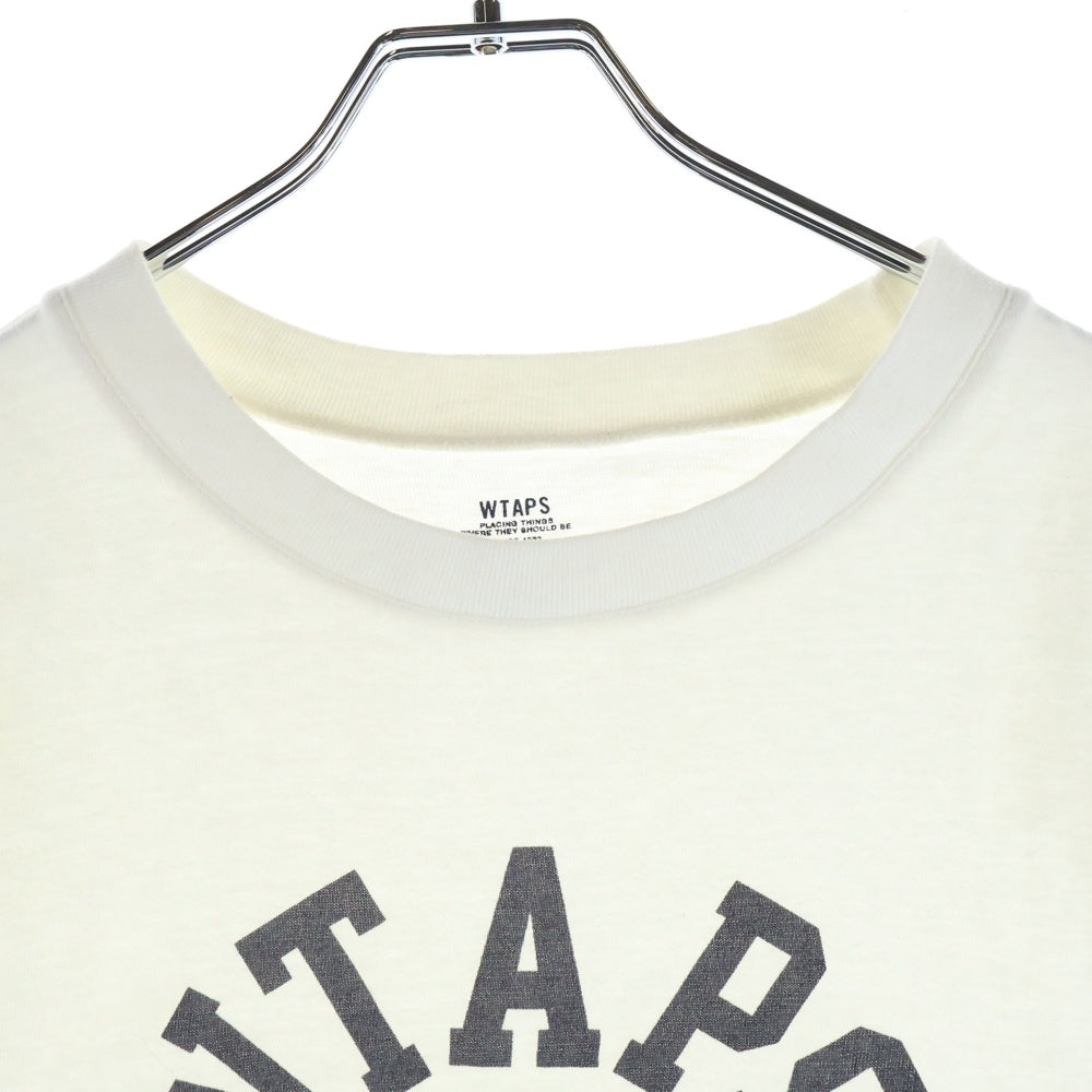 WTAPS(ダブルタップス) ×Ron Herman アーチロゴ ホワイト 半袖 クルーネック Tシャツ ホワイト 141ATDT-CSM04S