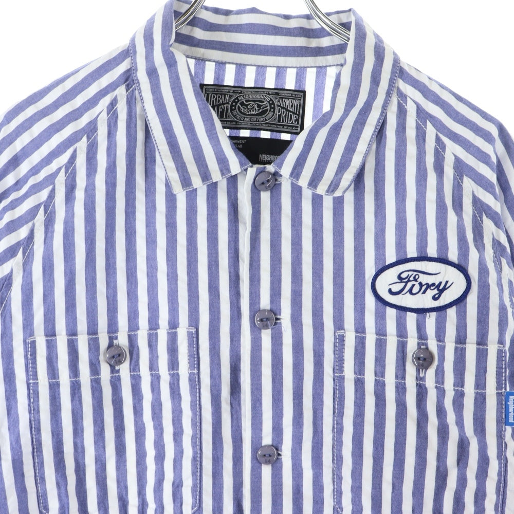 NEIGHBORHOOD(ネイバーフッド) フロントワッペン付 ストライプ 長袖