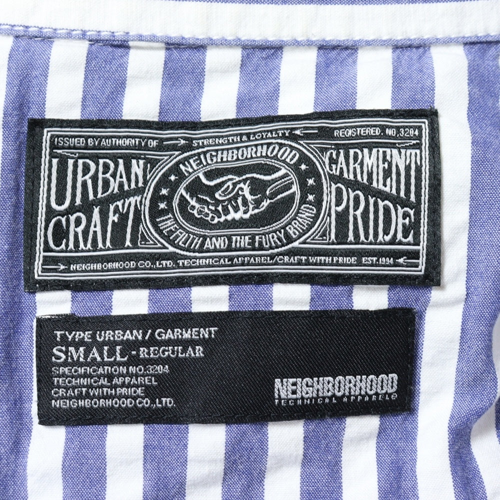 NEIGHBORHOOD(ネイバーフッド) フロントワッペン付 ストライプ 長袖