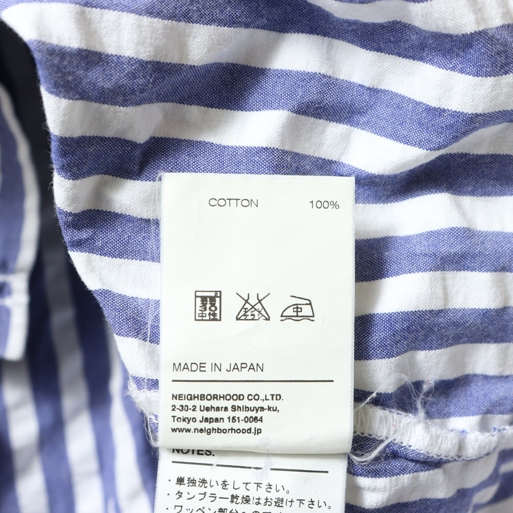 NEIGHBORHOOD(ネイバーフッド) フロントワッペン付 ストライプ 長袖