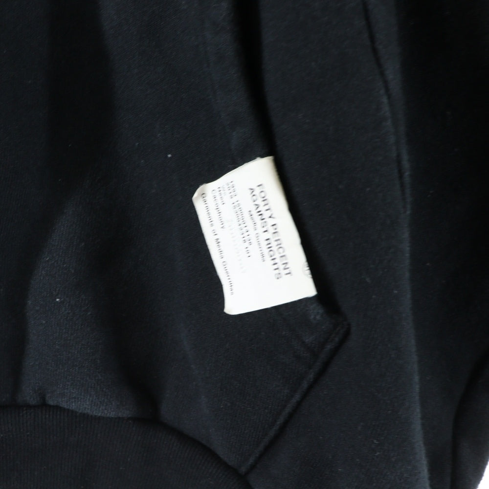 FPAR/FORTY PERCENTS AGAINST RIGHTS(フォーティーパーセント アゲインストライツ) 両面プリント プルオーバーパーカー ブラック