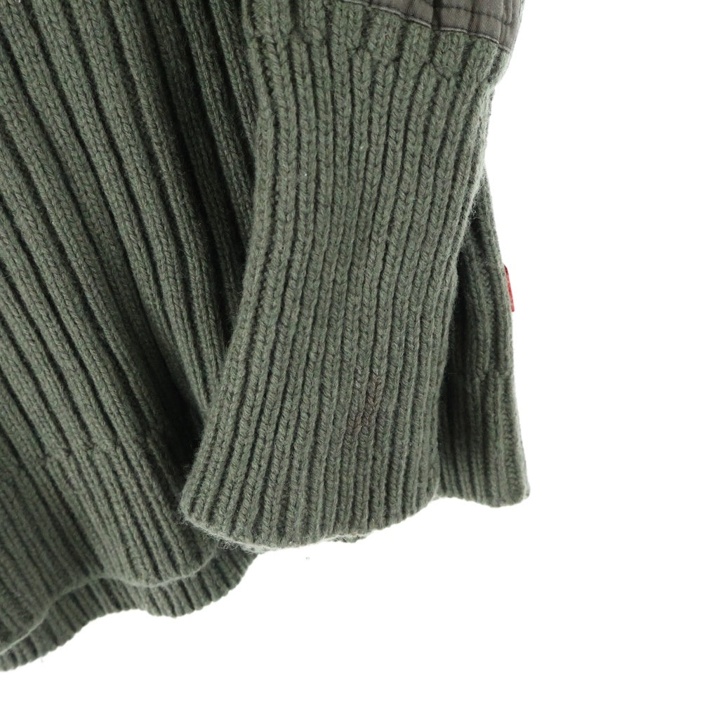 WTAPS(ダブルタップス) 14AW 142MADT-KNM02 YOUTHFUL DAYZ COMMANDER SEWATER WOOL クルーネック 長袖ニット セーター カーキ