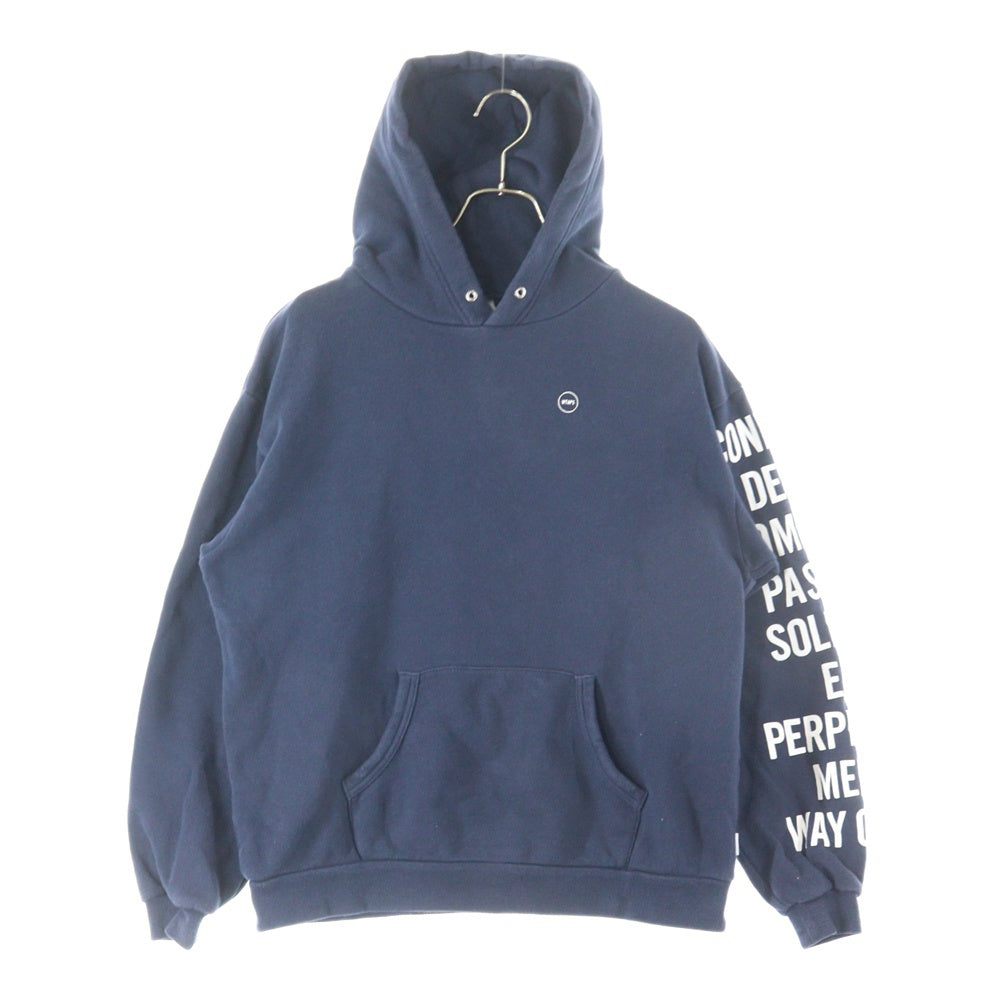WTAPS(ダブルタップス) 袖プリント プルオーバーパーカー ネイビー