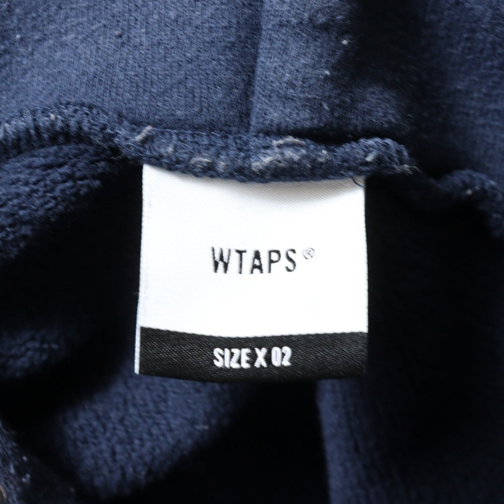 WTAPS(ダブルタップス) 袖プリント プルオーバーパーカー ネイビー