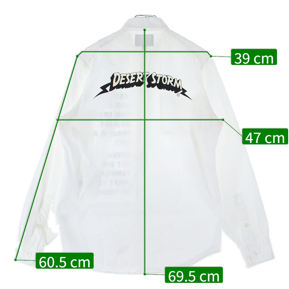 WTAPS(ダブルタップス) FURRIES LS SHIRTS 両面プリント 長袖シャツ ホワイト 092SPDT-SHM06