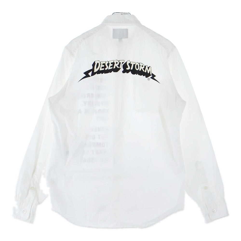 WTAPS(ダブルタップス) FURRIES LS SHIRTS 両面プリント 長袖シャツ ホワイト 092SPDT-SHM06