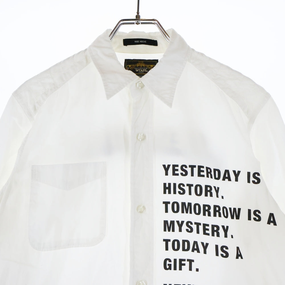 WTAPS(ダブルタップス) FURRIES LS SHIRTS 両面プリント 長袖シャツ