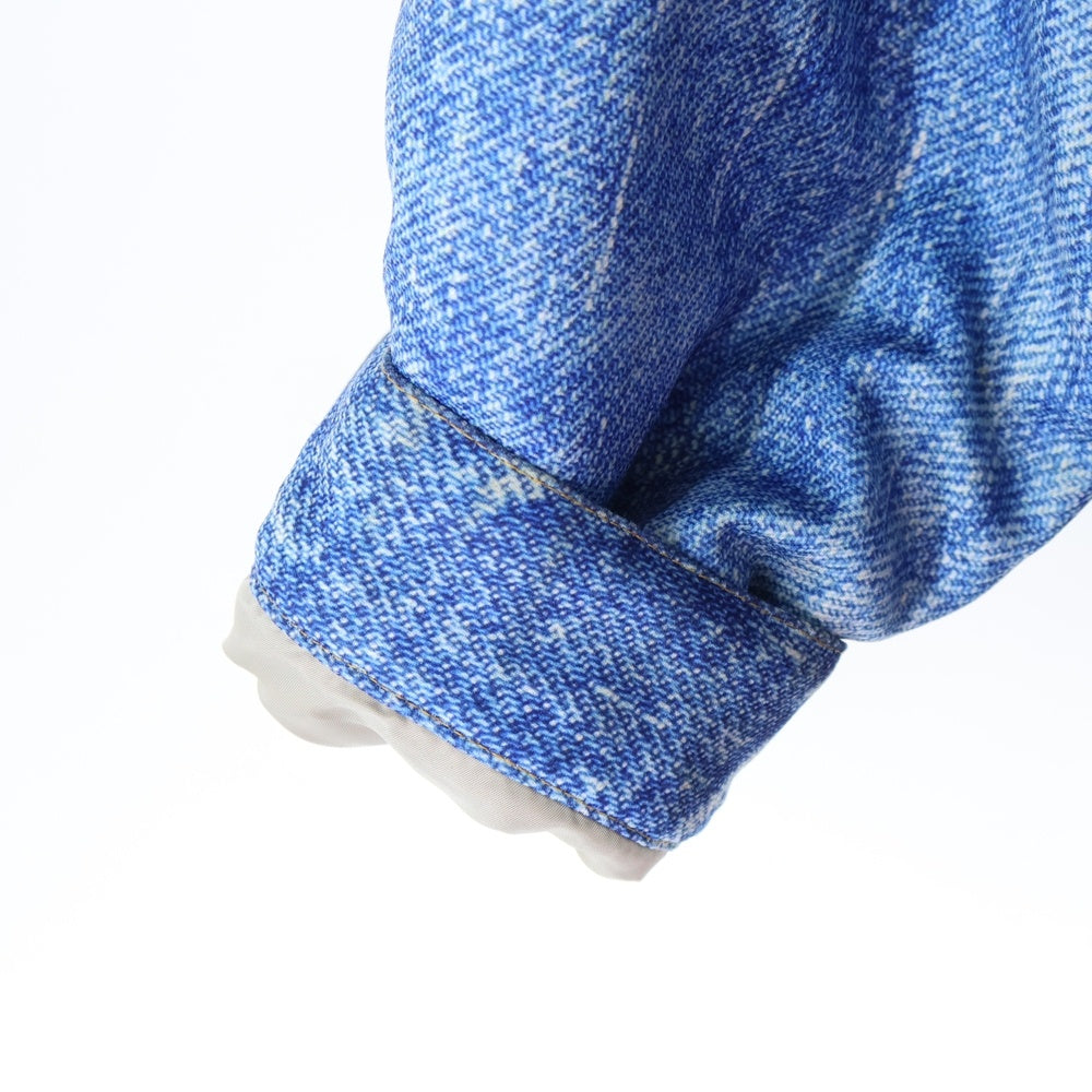 TALKING ABOUT THE ABSTRACTION(トーキング アバウト ザ アブストラクション) 2nd Type デニム転写 中綿ジャケット インディゴ NPT-J-001