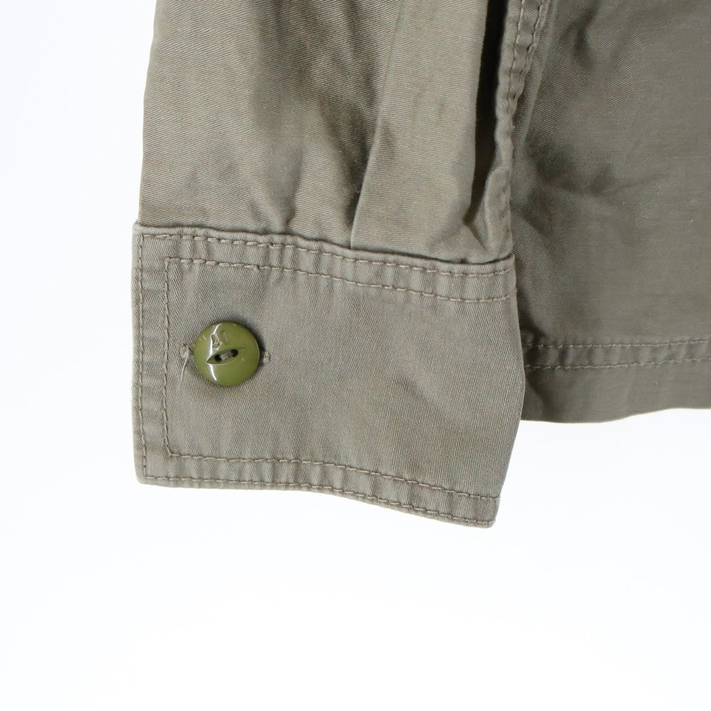 NEIGHBORHOOD(ネイバーフッド) フロント刺繍 長袖 ワークシャツ カーキ 131OANH-SHM02