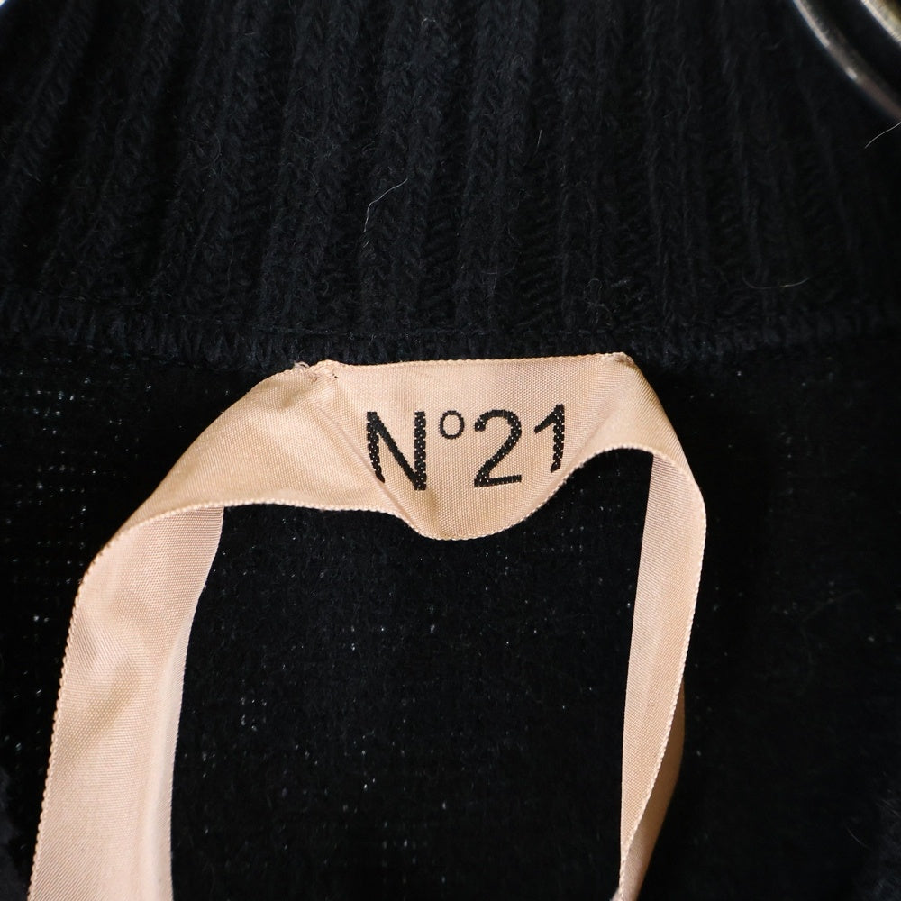 N21 numero ventuno(ヌメロ ヴェントゥーノ) ウール ボタンジャケット ブラック 24I-0031-4602