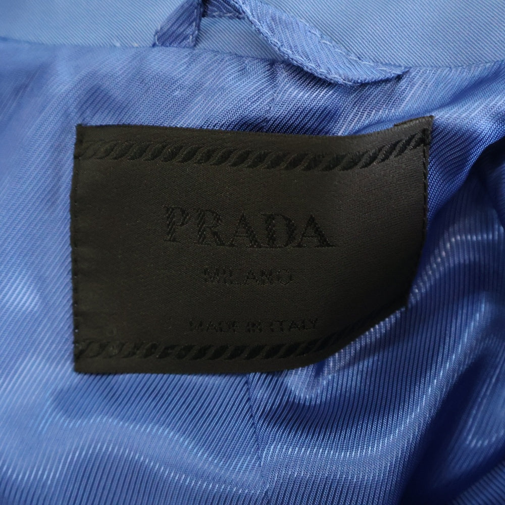PRADA(プラダ) 90s ボックスシャツ エポーレット シャツジャケット ブルー