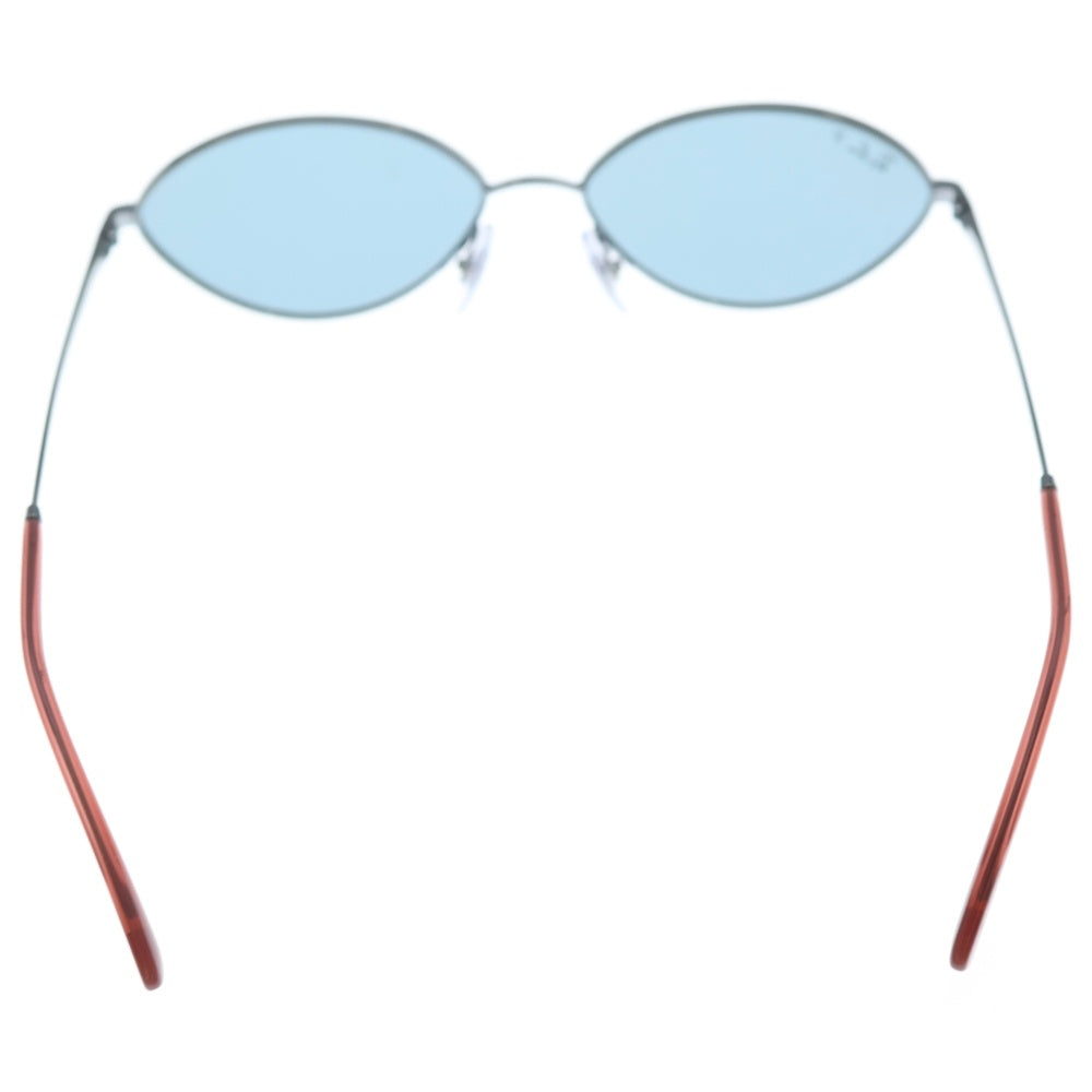 Ray Ban(レイバン) サングラス オーバル メタル ポリッシュ ブルーレンズ ブラック RB3757