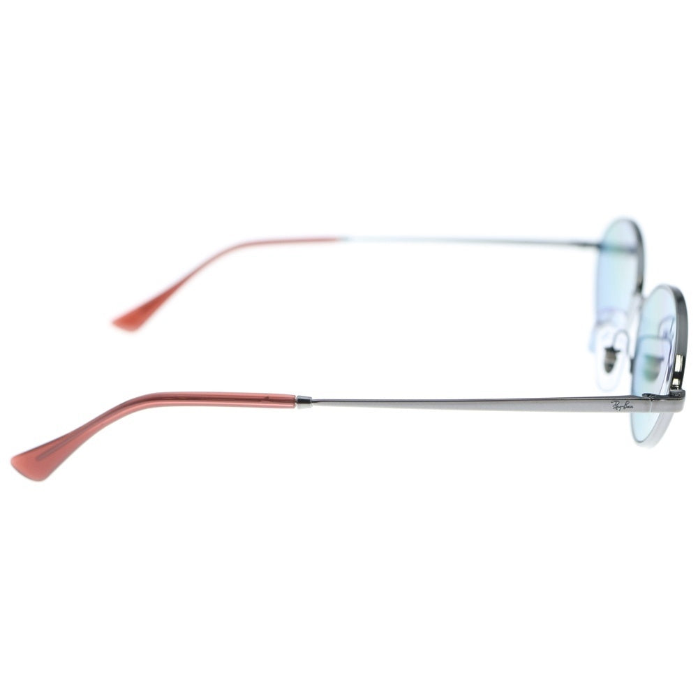 Ray Ban(レイバン) サングラス オーバル メタル ポリッシュ ブルーレンズ ブラック RB3757