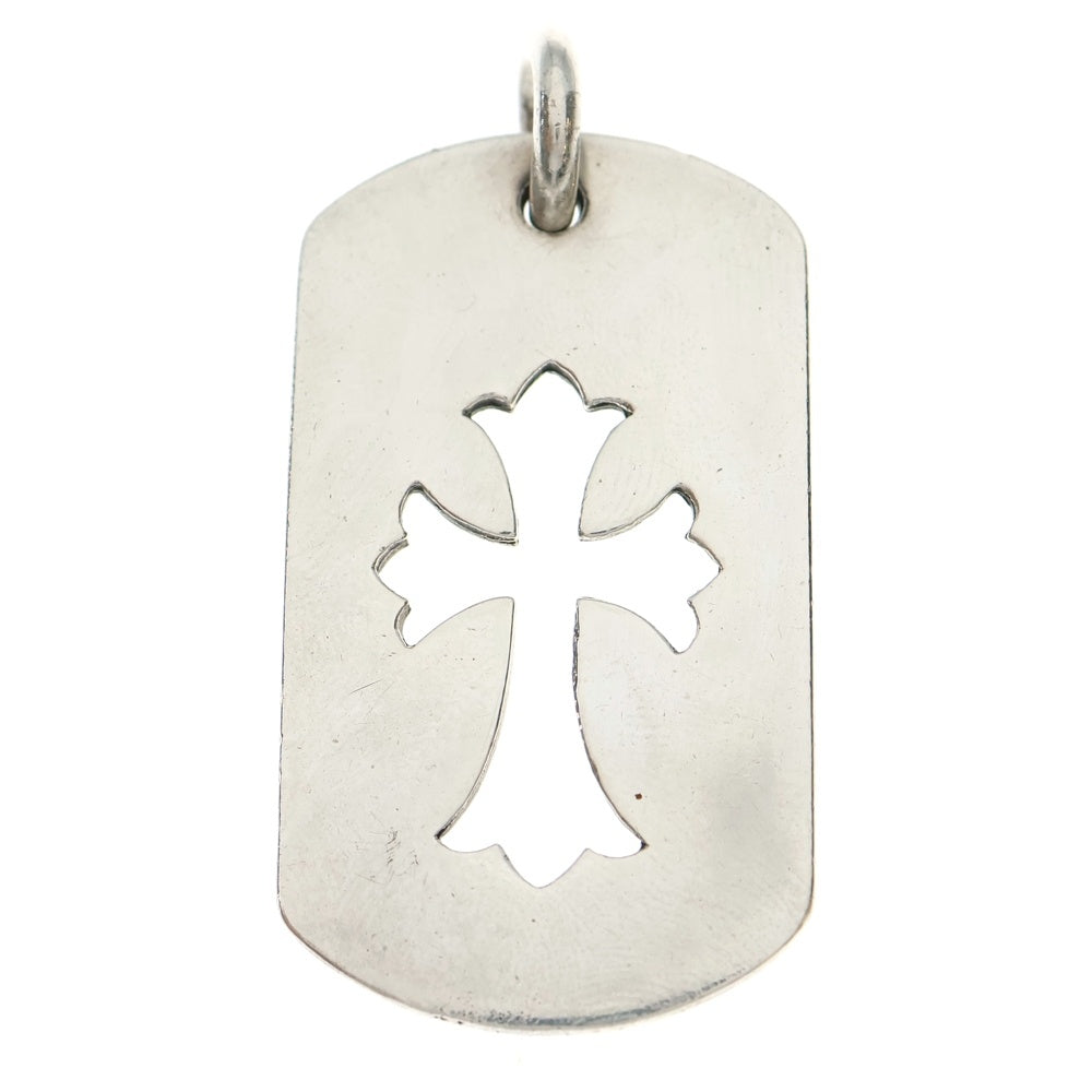 CHROME HEARTS(クロムハーツ) D TAG LRG CO CRS カットアウトクロスドッグタグ ラージ ペンダントトップ シルバー BCA239