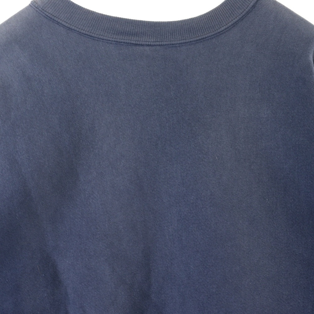 CHAMPION(チャンピオン) 90s MICHIGAN カレッジロゴプリント リバースウィーブ クルーネック長袖スウェット ネイビー
