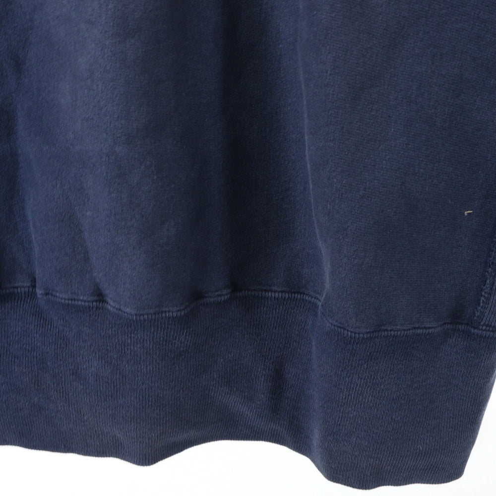 CHAMPION(チャンピオン) 90s MICHIGAN カレッジロゴプリント リバースウィーブ クルーネック長袖スウェット ネイビー