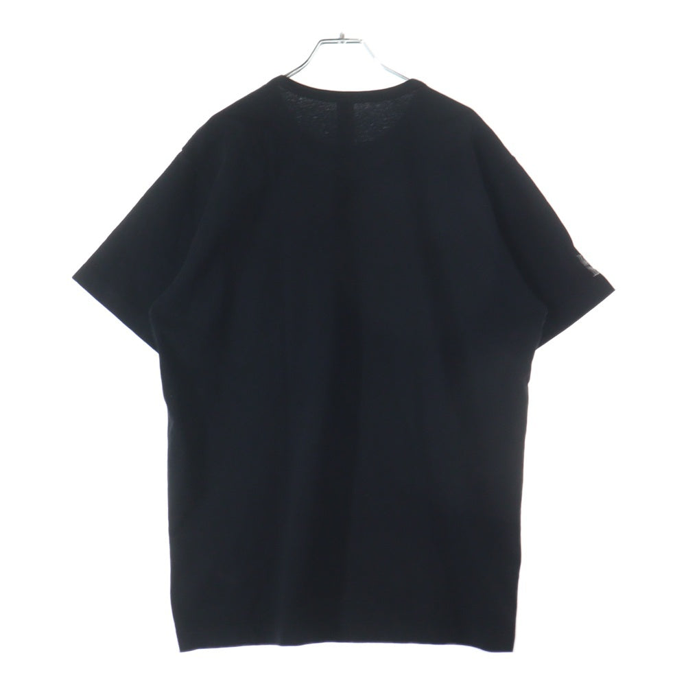 CHROME HEARTS(クロムハーツ) Y NOT 胸ポケットロゴ刺繍 半袖 クルーネック Tシャツ ブラック