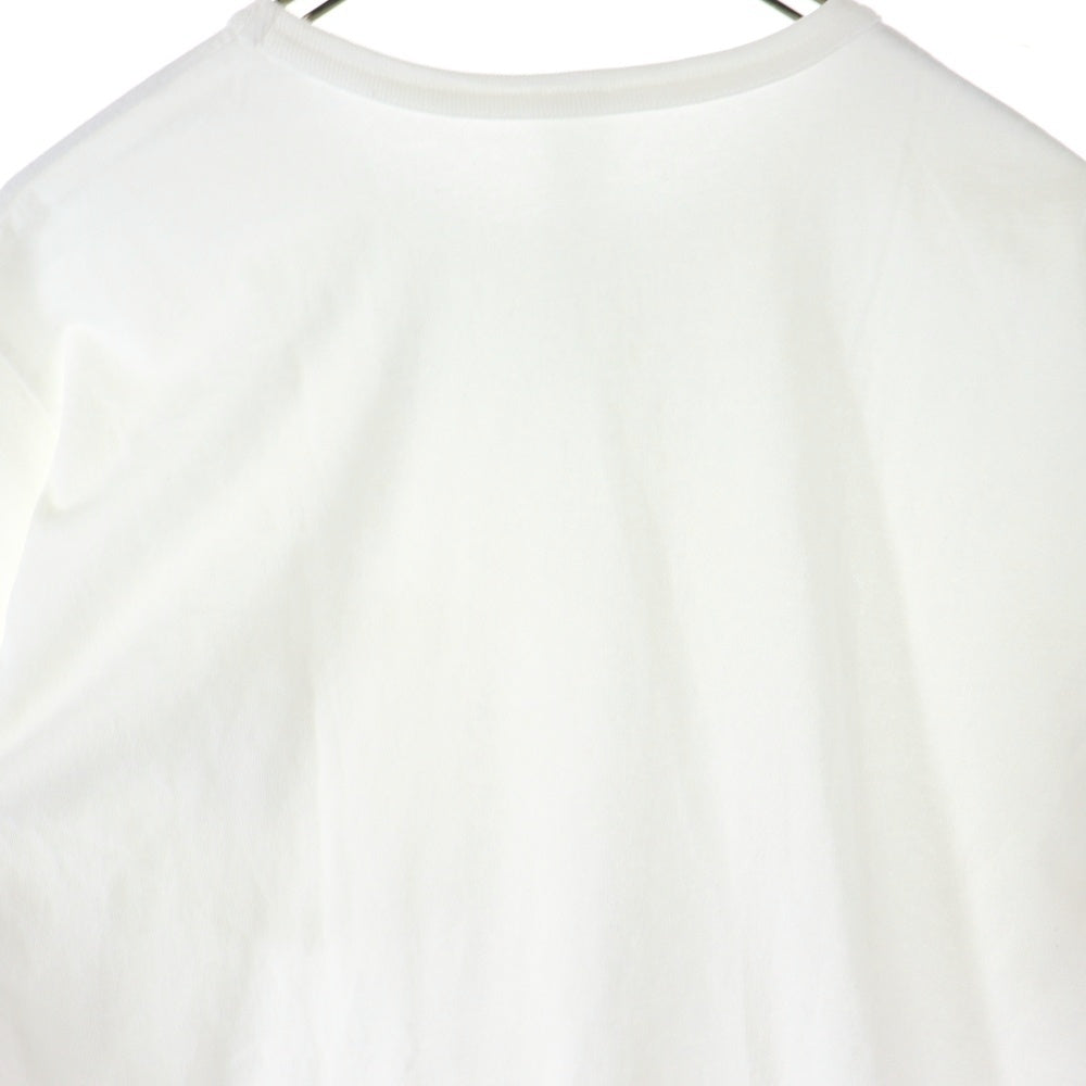 CHROME HEARTS(クロムハーツ) Y NOT 胸ポケットロゴ刺繍 半袖 クルーネック Tシャツ ホワイト