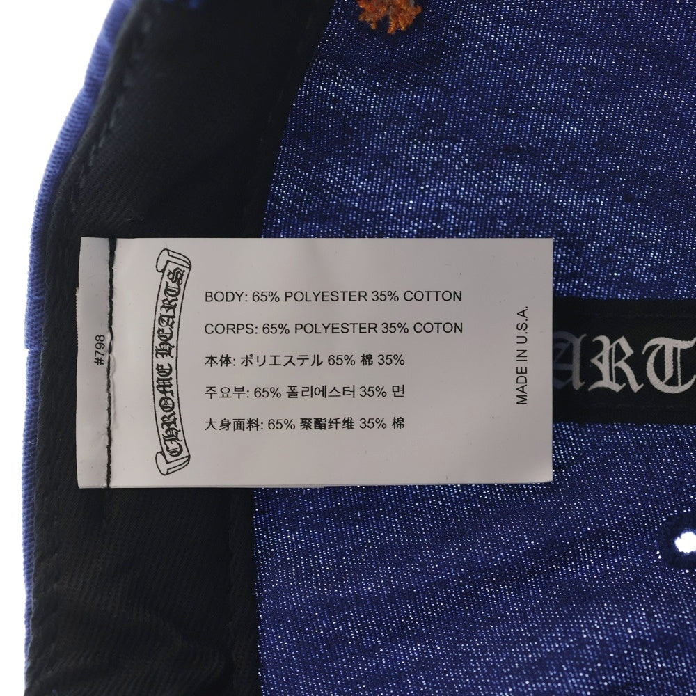CHROME HEARTS(クロムハーツ) CH刺繍ベースボールキャップ 6 PANEL ON FIELD BSBL CAP ブルー