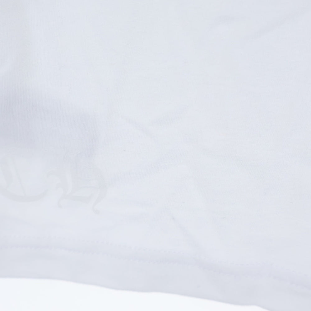 CHROME HEARTS(クロムハーツ) マイアミ限定 バックホースシュー プリント 半袖 クルーネック Tシャツ ホワイト