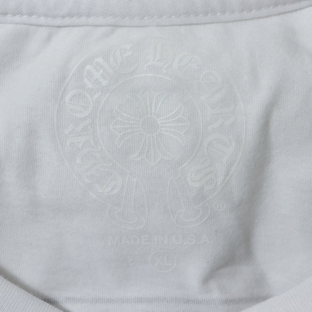 CHROME HEARTS(クロムハーツ) CH T-SHRT 1 スクロールラベルバックプリント半袖Tシャツカットソー ホワイト