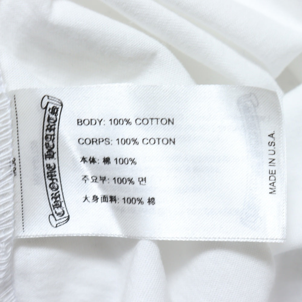 CHROME HEARTS(クロムハーツ) CH T-SHRT 1 スクロールラベルバックプリント半袖Tシャツカットソー ホワイト