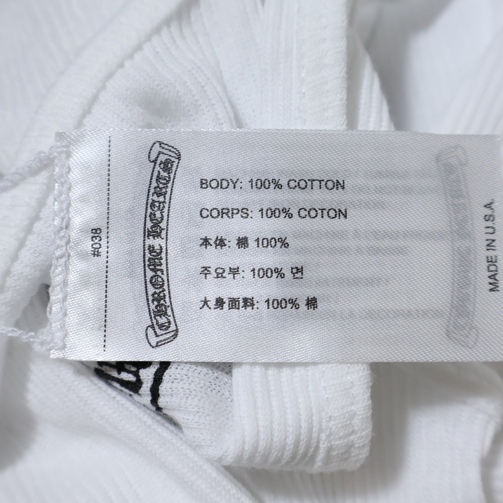 CHROME HEARTS(クロムハーツ) バッククロスプリントリブタンクトップ