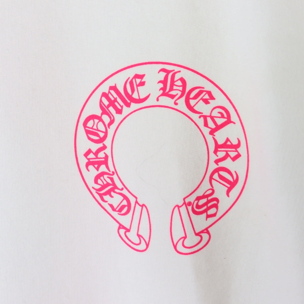CHROME HEARTS(クロムハーツ) バックホースシュー 袖フローラル ピンク