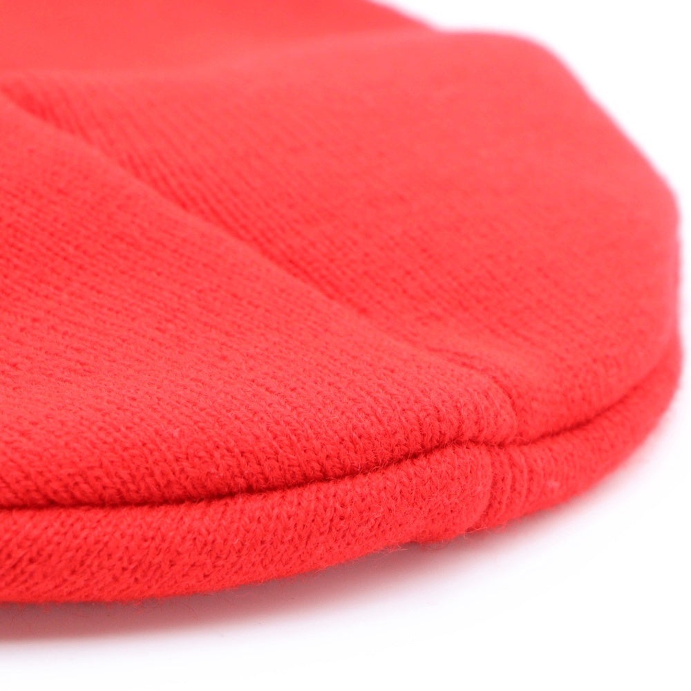 CHROME HEARTS(クロムハーツ) WATCH CAP ワッチキャップ ロゴ刺繍ビーニー ニットキャップ 帽子 レッド