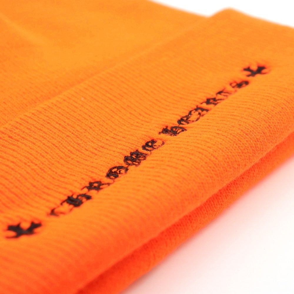 CHROME HEARTS(クロムハーツ) CH刺繍アクリルビーニー帽子 ACRYLIC WATCH CAP アクリルワッチキャップ オレンジ