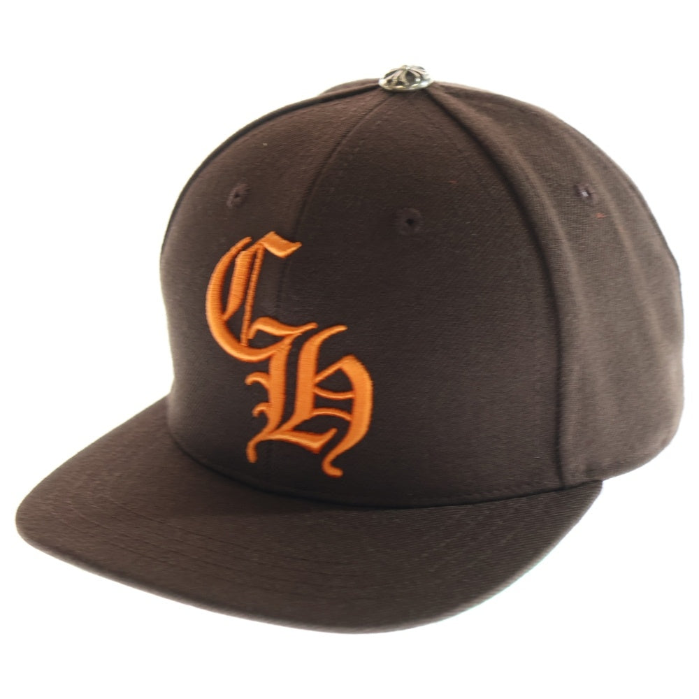 CHROME HEARTS(クロムハーツ) CH刺繍ベースボールキャップ 6 PANEL ON FIELD BSBL CAP ブラウン