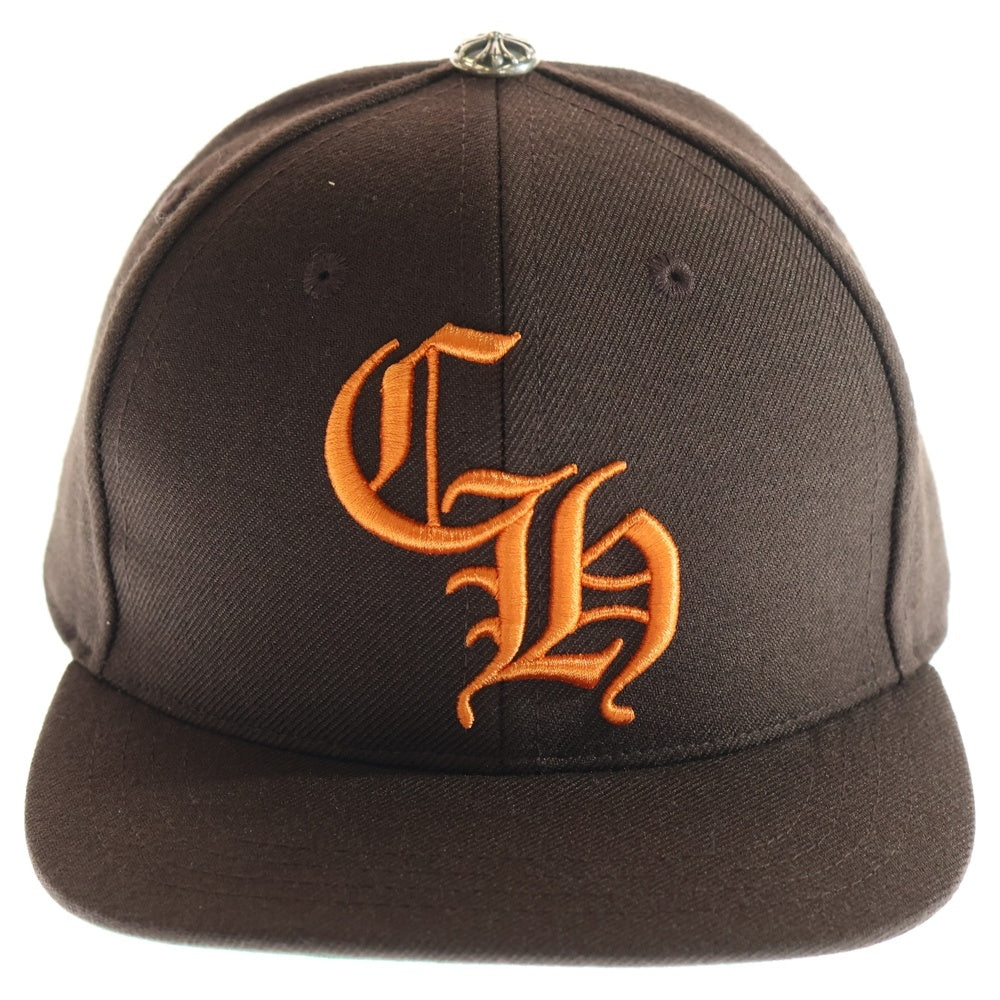 CHROME HEARTS(クロムハーツ) CH刺繍ベースボールキャップ 6 PANEL ON FIELD BSBL CAP ブラウン