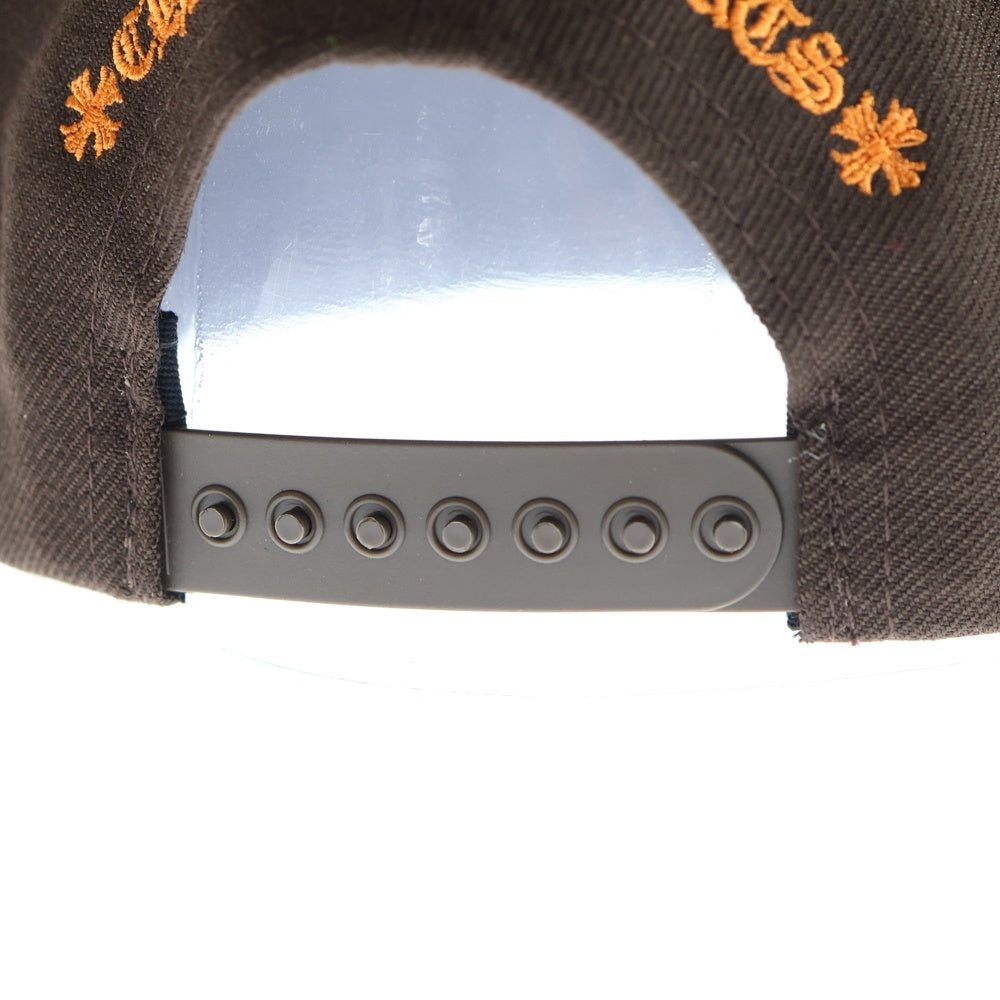 CHROME HEARTS(クロムハーツ) CH刺繍ベースボールキャップ 6 PANEL ON FIELD BSBL CAP ブラウン