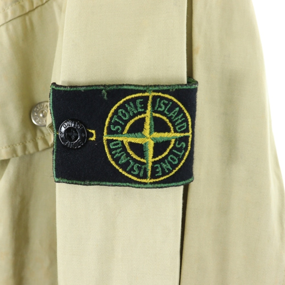 STONE ISLAND(ストーンアイランド) 90-00s RASO GOMATTO ポケットデザイン ロゴワッペン付き フィールドジャケット ベージュ C-TK 3659