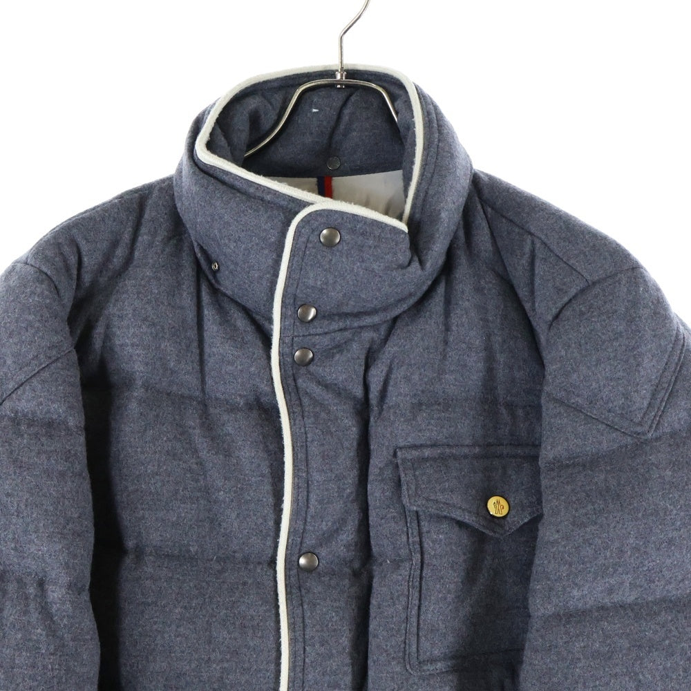 MONCLER(モンクレール) BRESLE ブレスル フーデッド ジップアップ ダウンジャケット グレー 220914137500